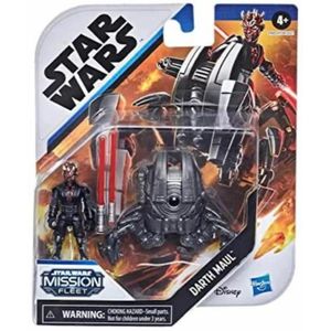 FIGURINE - PERSONNAGE Star Wars Mission Fleet - E9603 - Figurine articulée 6cm + véhicule - Darth Maul