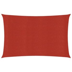 VOILE D'OMBRAGE Voile d'ombrage 160 g-m² Rouge 2x4,5 m PEHD