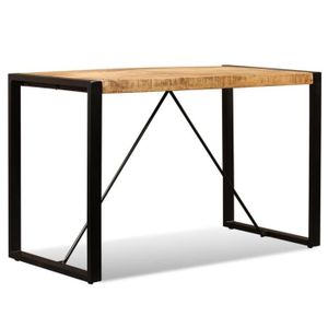Table A Manger Industrielle En Bois De Manguier Achat Vente Pas Cher