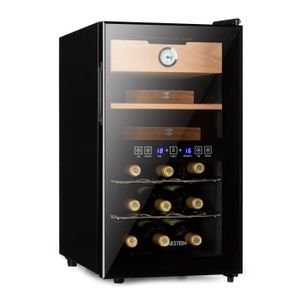 Tidyard Frigo A Vin Cave A Vin 12 Bouteilles 35 L Affichage Lcd