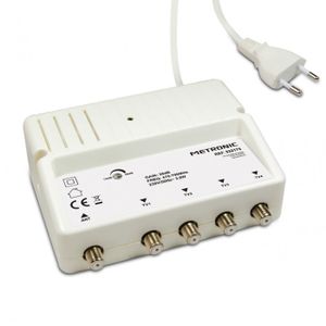Amplificateur Antenne TV Vsnacket Avec Filtre 5G/LTE - Gain Réglable 40 DB, 2 Entrées UHF + VHF - Pour Meilleure Réception Numérique