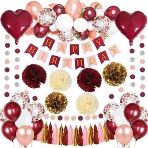 Decoration Anniversaire 18 Ans Or Rose - Ballons Anniversaire - Deco  Anniversaire Homme Femme - Ballon 18 Ans - Banniere Joye[H417]