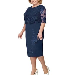 Robe R1u8h Mere De La Robe De Mariee En Dentelle Longues Robes De Soiree Avec La Veste Taille 54 Bleu Achat Vente Robe De Mariee Cdiscount