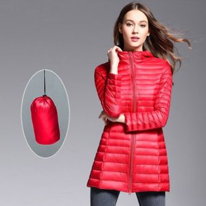 doudoune rouge longue femme