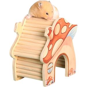 ACCESSOIRE ABRI ANIMAL woyufen Accessoire pour hamster nain - Maison pour rongeurs - En bois - Cachette pour cochon d'Inde - Cage pour cochon d'Inde [337]