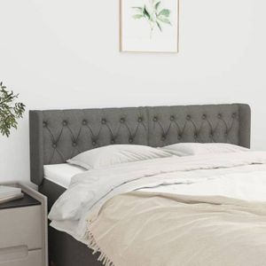 Tête De Lit Avec LED Intégrée - Design Moderne En Tissu Crème, Hauteur Réglable 78-88 Cm - Idéale Pour Lit Double, Soutien Dos, Ambiance Lumineuse