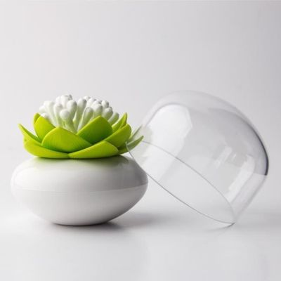4 Pièces Rangement Coton Tige,Acrylique Boite Coton avec Couvercles en Bambou,Distributeur Coton Tige - Bricolage 4 Pièces Rangement Coton Tige,Acrylique Boite Coton avec Couvercles en Bambou,Distributeur Coton Tige - Bricolage