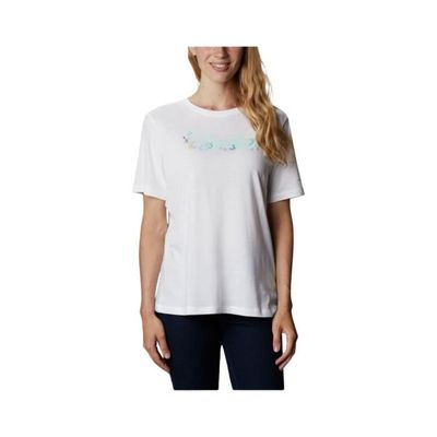 T-shirt femme Columbia Bluebird Day Relaxed Crew Neck - blanc - XS
