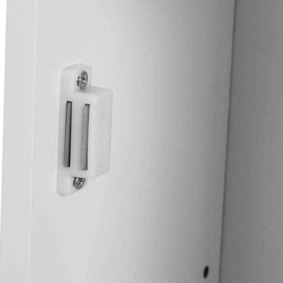 Armoire Salle De Bain étroite Avec Porte-rouleau - Rangement Pratique Pour Petits Espaces, Chromé - 4