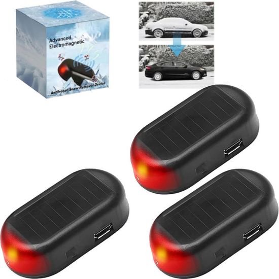 Dispositif De Dénéigement Électromagnétique Antige 3-En-1 Avec Chauffage Micro-Onde, Solaire Ou USB, Anti-Rayures, Pour Voiture - Auto