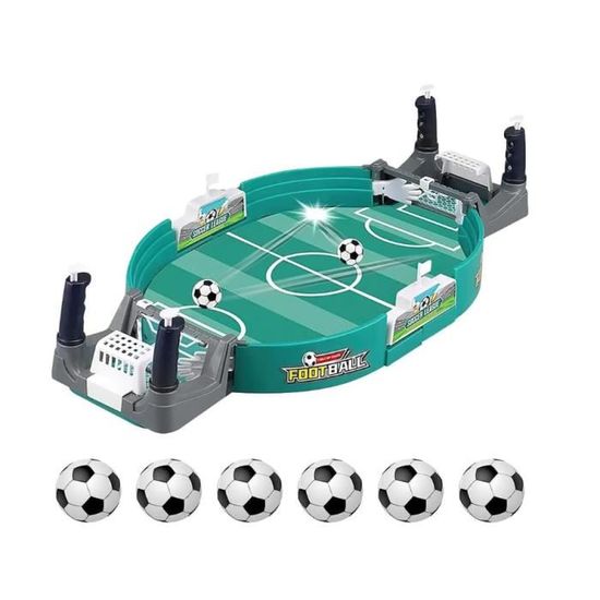 Mini Jeu De Football De Table Avec 2 Buts - Baby-foot Compact Pour Fêtes Et Bars - 10