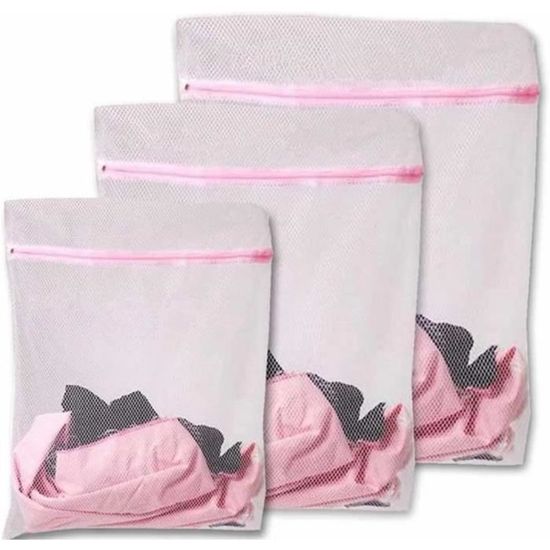 Lot De 3 Sacs À Linge Délicat En Maille Filet Machine À Laver Avec — free download