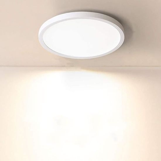 PLAFONNIER,Miniature 18W Warm  Plafonnier Led Rond Blanc noir Intelligent, 20 Pouces De Diamètre