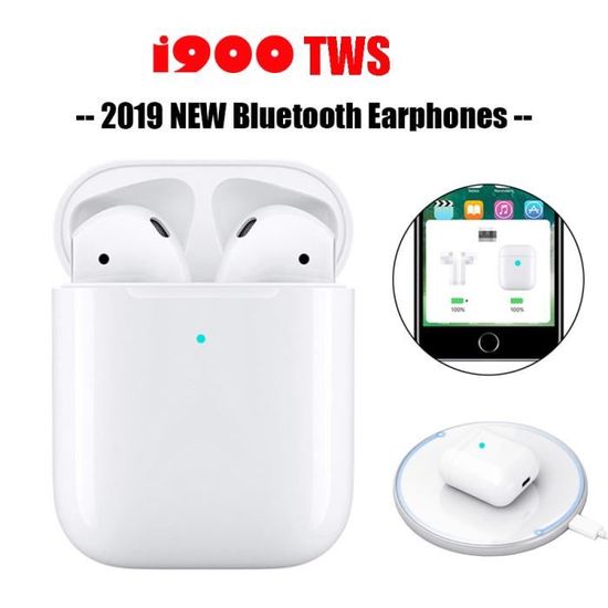 I900 tws1 1 chargeur oreillette sans fil AirPods 2 i900