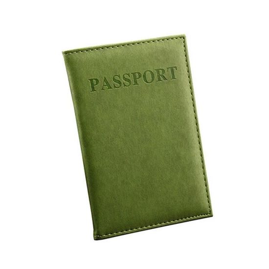 Porte Passeport - Cuir de vachette grainé Mastic - Fabriqué en France