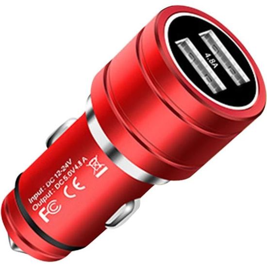 Chargeur Voiture USB 5-en-1 Ultra Rapide Avec Affichage – Neuf