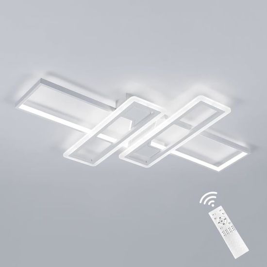 Plafonnier LED Avec Télécommande Dimmable Éclairage de Plafond 3000 - 6000K  Lampe de Plafond Moderne en Acrylique Pour Salon - Doré - Cdiscount Maison
