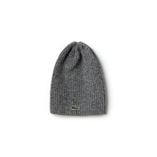 Bonnet Lacoste RB3504 en laine gris fonc chin . Cdiscount Pr t