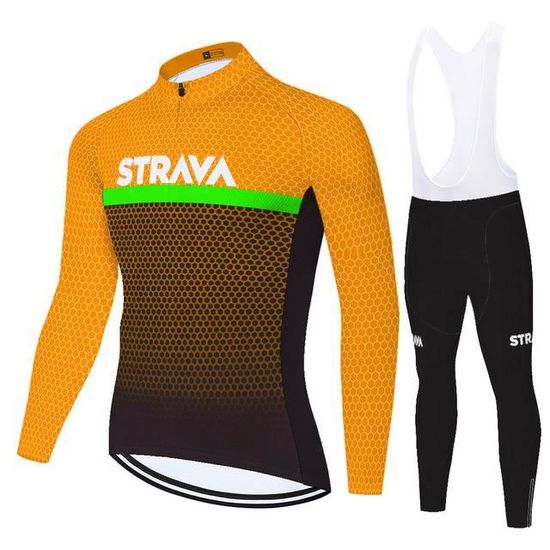 Set Maillot Cyclisme Manches Longues + Cuissard UGLY FROG - Homme - Respirant, Antidérapant, Poche Dos