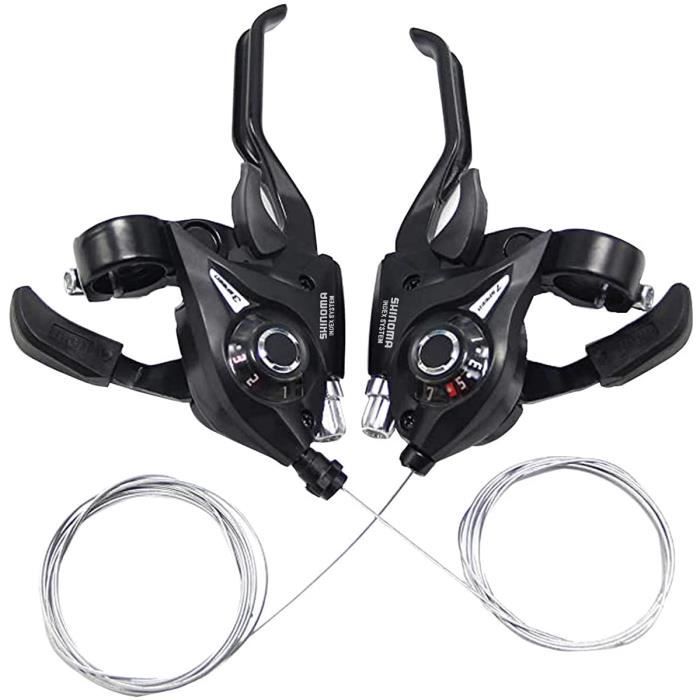 Vélo Vitesse Shifter Vélo Manettes Manettes Vélo Poignées Vélo Vitesse Twist Levier De Vitesses Poignées Accessoires Universels pour VTT Route Vélos 1 Paire