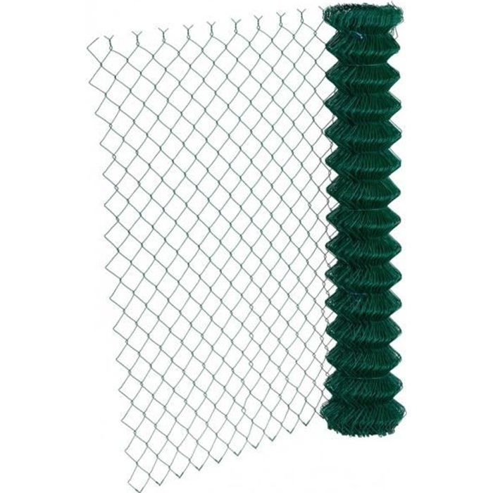 Grillage rouleau simple torsion vert - - Rouleau 20m - Hauteur 1m20 - Maille 50x50mm
