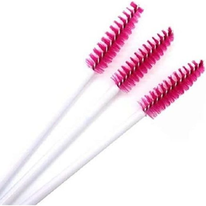 SANDIN 50PCS Lot de brosses à cils jetables, pinceau goupillon applicateur de mascara et brosse à sourcils