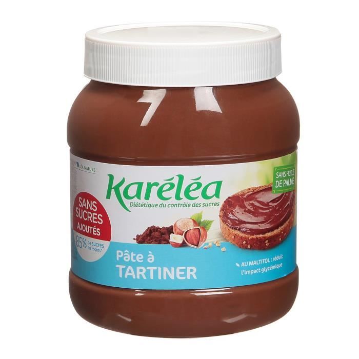 Karéléa Chocolat Sans Sucres Ajoutés Pâte à Tartiner Noisettes Cacao 750g