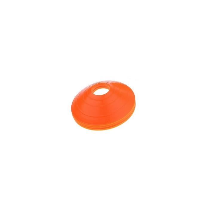 Lot 8 plots de marquage souple orange Ø18,6cm - Disques, coupelles - Sport, entrainement, delimitation