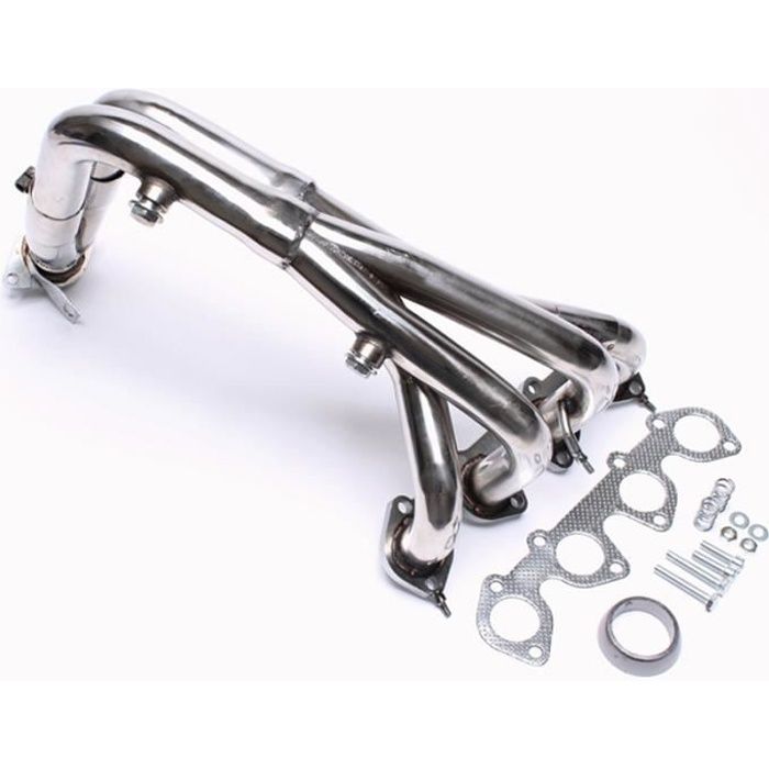 COLLECTEUR D'ECHAPPEMENT EN INOX POUR PEUGEOT 206 1,4L ET 1,6L 8 SOUPAPES
