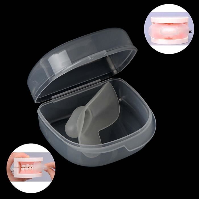 1pc langue bouchon Anti ronflement embout dispositif aide respiratoire ronflement apnée médical Silicone sommeil garde bouchon l