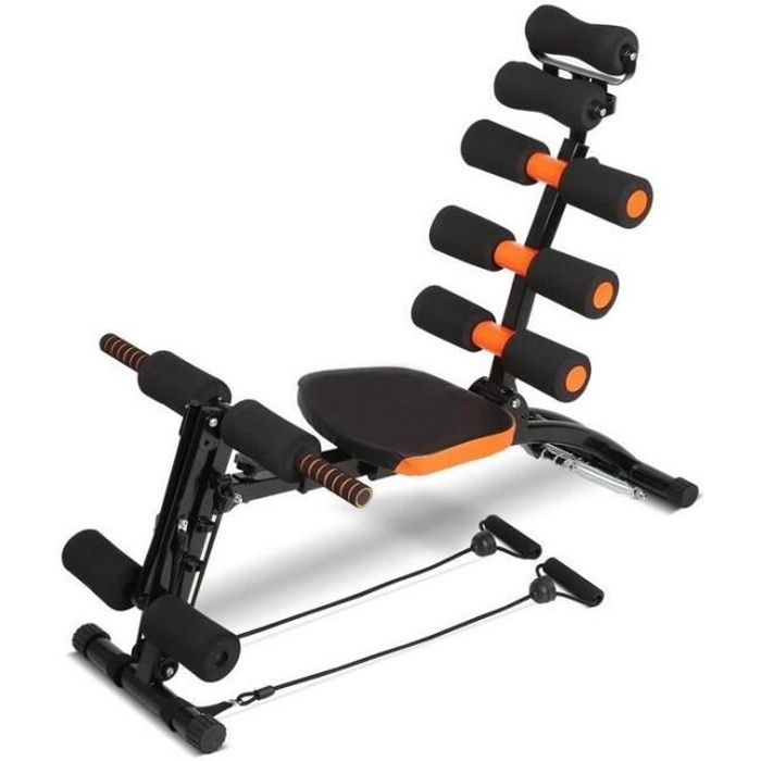 [Yezoos] Appareil de musculation pour abdominaux - AB Celerate - Banc de musculation - Chaise d'exercice réglable - orange/noir
