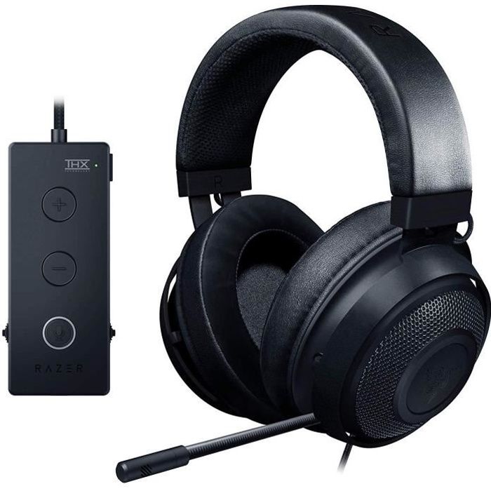 RAZER Casque gamer Kraken Tournament Edition - with USB Audio Controller - Noir