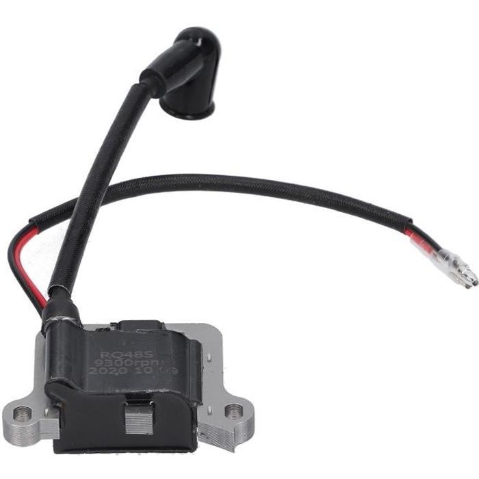 Fydun Remplacement de la bobine d'allumage Bobine d'allumage adaptée pour débroussailleuse 63cc coupe-herbe 48 moteur 48F