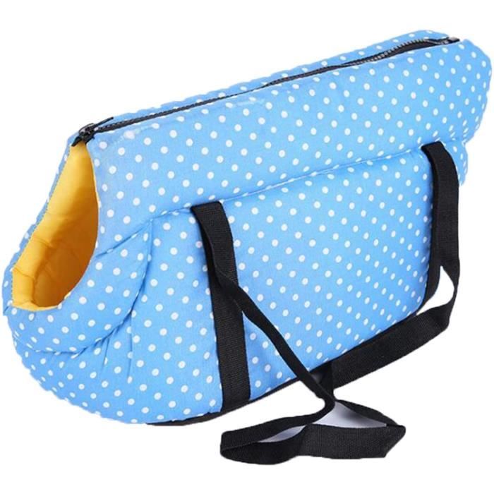 Sac de Transport Sac de Transport pour Animaux de Compagnie Sac de Transport pour Chat pour Chien Tapis Respirant Portable,Ble 121