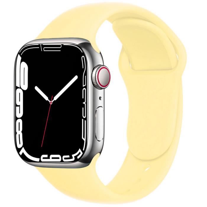 Silicone Strap Compatible Apple Watch Sports Soft Bracelet Wristband For IWatch Series 7 6 5 4 3 SE 38mm 40mm 41mm SM PFHC91GVKK