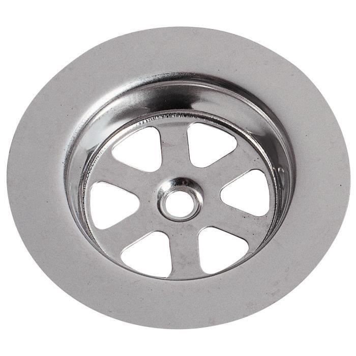 WIRQUIN Grille ronde creuse SP9236 - Inox - Ø 80 mm - Évier en grès (Lot de 3)