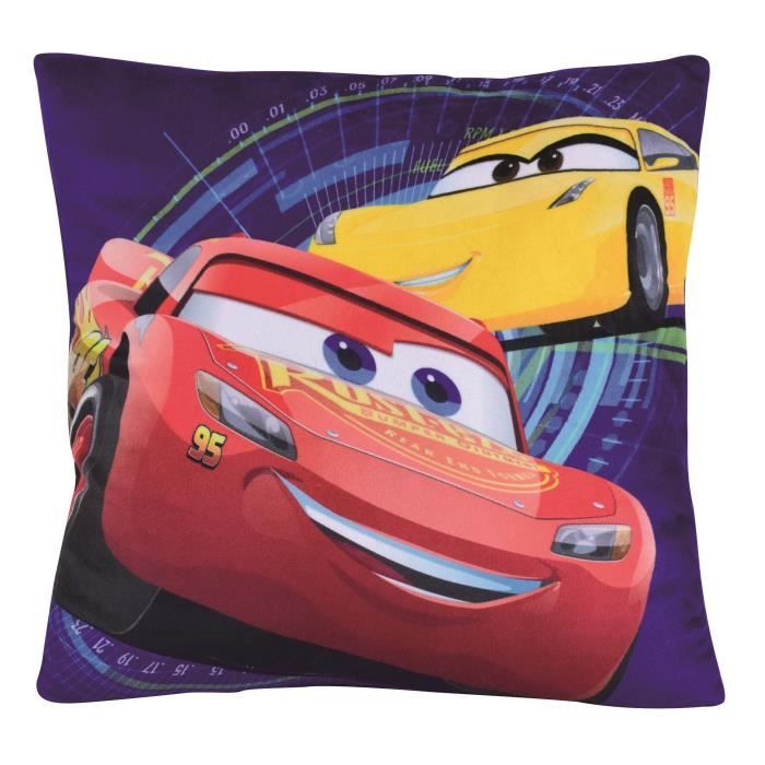 Fun House Disney Cars coussin carre 35 x 35 cm pour enfant