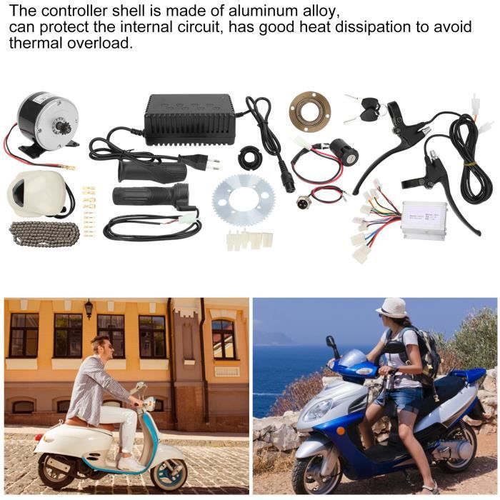 14pcs Kit Accessoire Haute Vitesse Conversion Vélo Électrique DIY 24V250W EU 90‑240V
