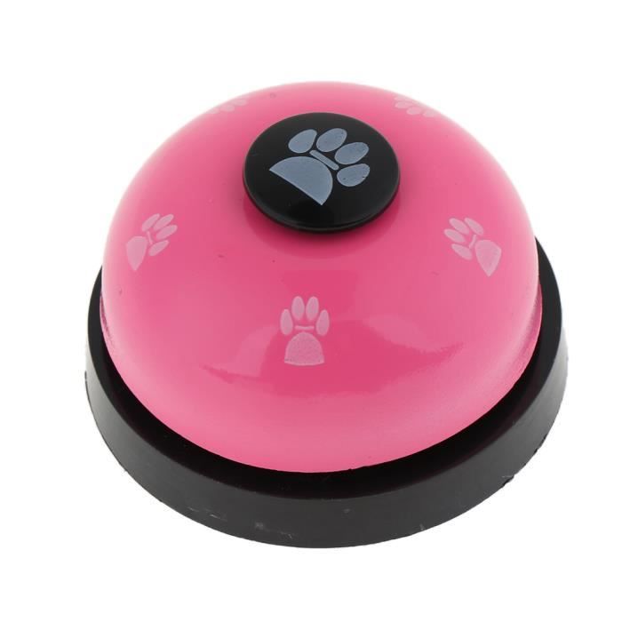 Sonnette pour Chien Grelot Dressage Chien d'apprentissage Propreté Manger et Toilette Rose