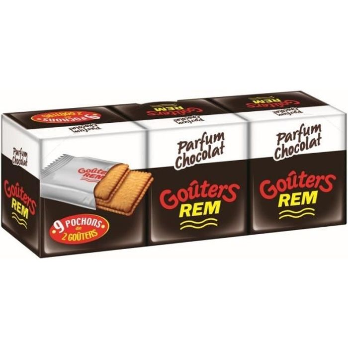 LU REM - Rem Goûters Parfum Chocolat 375G - Lot De 4