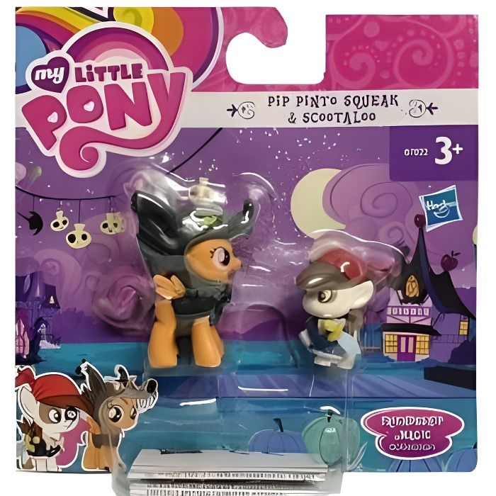 Set My Little Pony Pip Pinto Squeak Et Scootaloo - Collection Amies Magique - Mon Petit Poney - Jouet Fille Nouveaute