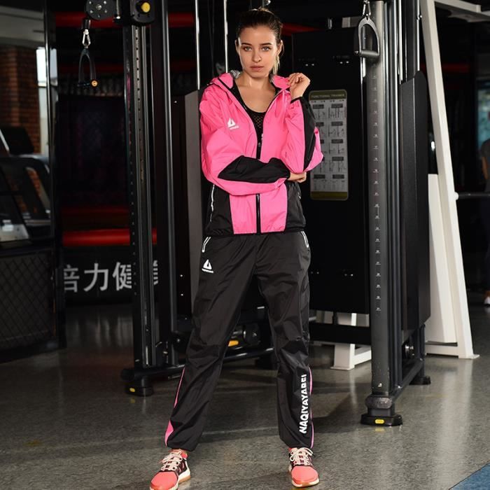 Combinaison De Sudation Couples Fitness Capuche Survêtement Minceur Entraînement Sauna Suit Homme Femme Perte De Poids