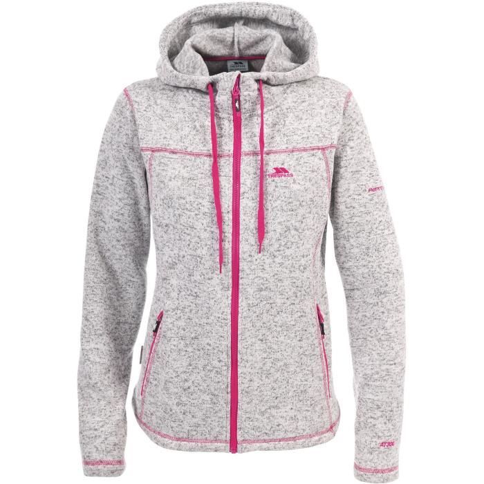 Trespass - Veste polaire ODELIA - Femme (Blanc chiné)