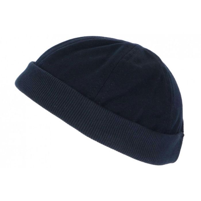 Bonnet Docker Bleu Marine en Coton Homme et Femme Tendance Rackham - Taille unique - Bleu