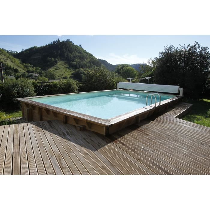 UBBINK Piscine en bois 300x555x140 semi enterrée ou enterrée