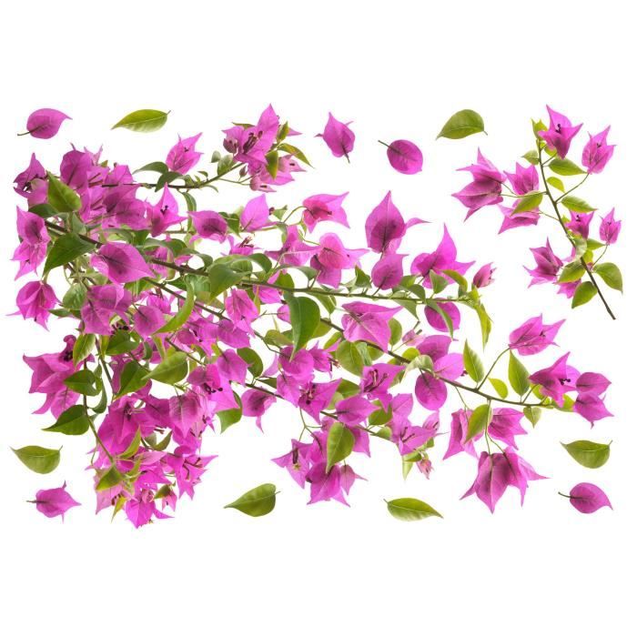PLAGE Sticker déco - Bougainvillier1 Planche 48 x 68 cm