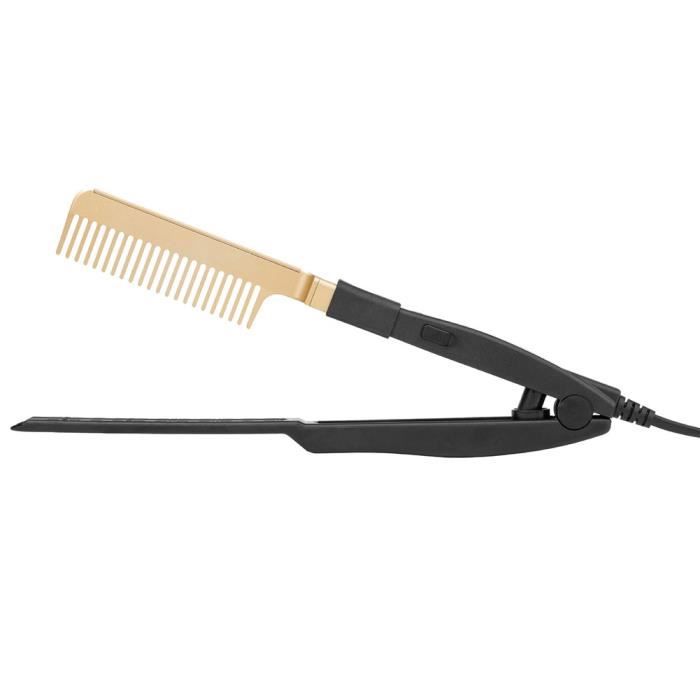 La chaleur brosse peigne électrique redressage Peigne haute chaleur Presse peigne Fer plat peigne Styling peigne Style2