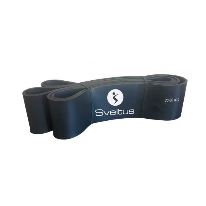 SVELTUS - Power band noir 30-80 kg
