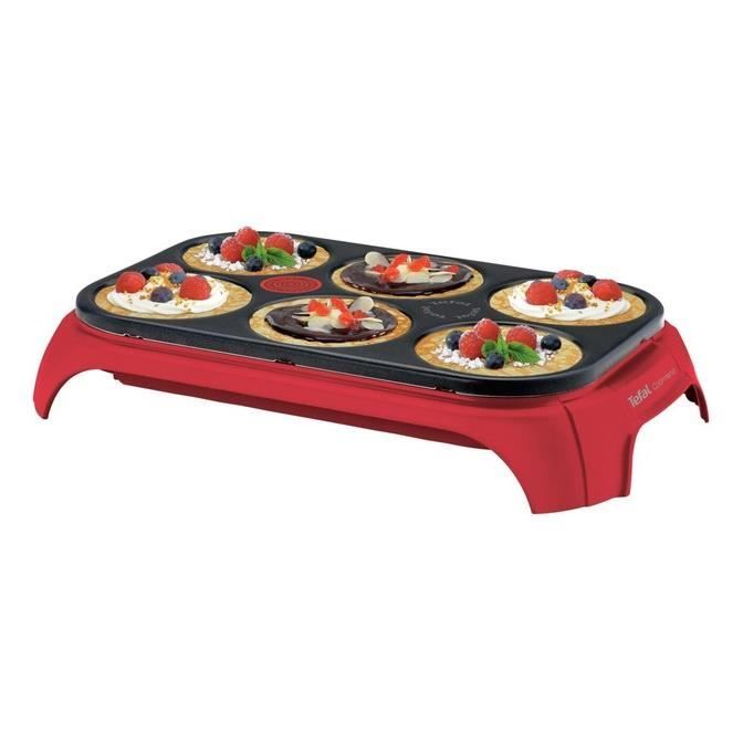 Crêpière TEFAL PY559512 Rouge CREP PARTY COLORMANIA- 6 personnes - 1000W