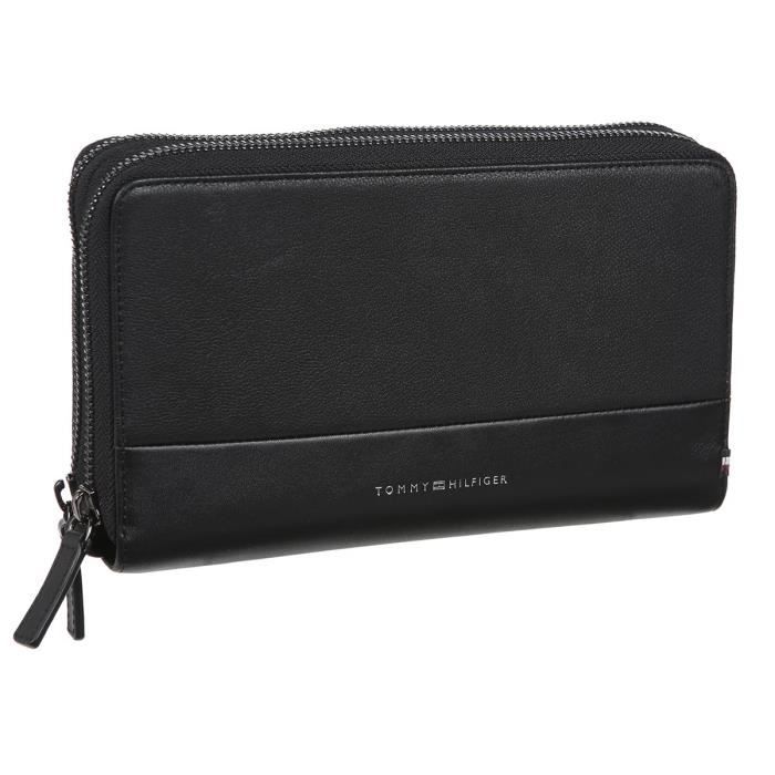 TOMMY HILFIGER Portefeuille en Cuir AM0AM05702BDS Noir